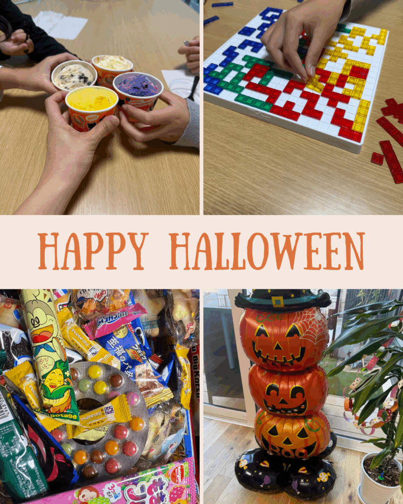 ２０２５年ハロウィンに開催した塾生とのイベントの様子